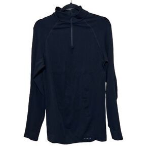 Falke Quarter Zip Mock Pullover Mens Size XL Black Ergonomic Sport System Top